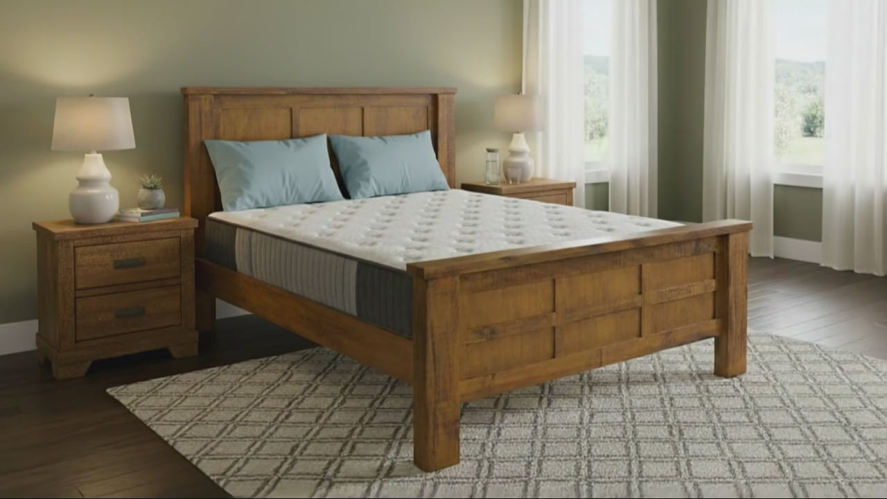 Oakwood Bed Frame +SleepTime X-Firm Mattress