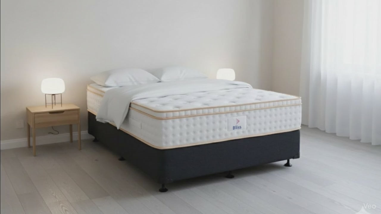 Eco Bed Base + Bliss Mattress Cali King - Floor Model