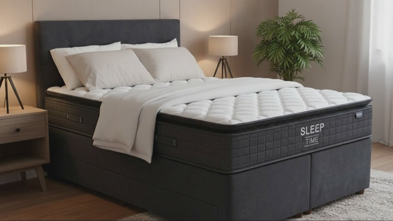 NZ Made SleepVault Storage Bed + SleepTime Medium Mattress