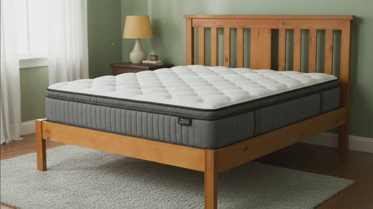 EasyRest Bed Frame + SleepMax Pillow Top Mattress