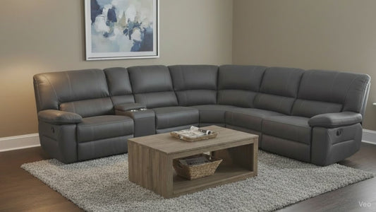 OSLO Corner modular with 3 Recliners: LOU-JET - alternate view
