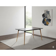 Thrifty 1.5M Dining Table Black - Side View | Furniture World NZ