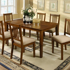 Artisan 1.5M Dining Set 7 Pcs Oak Pattern