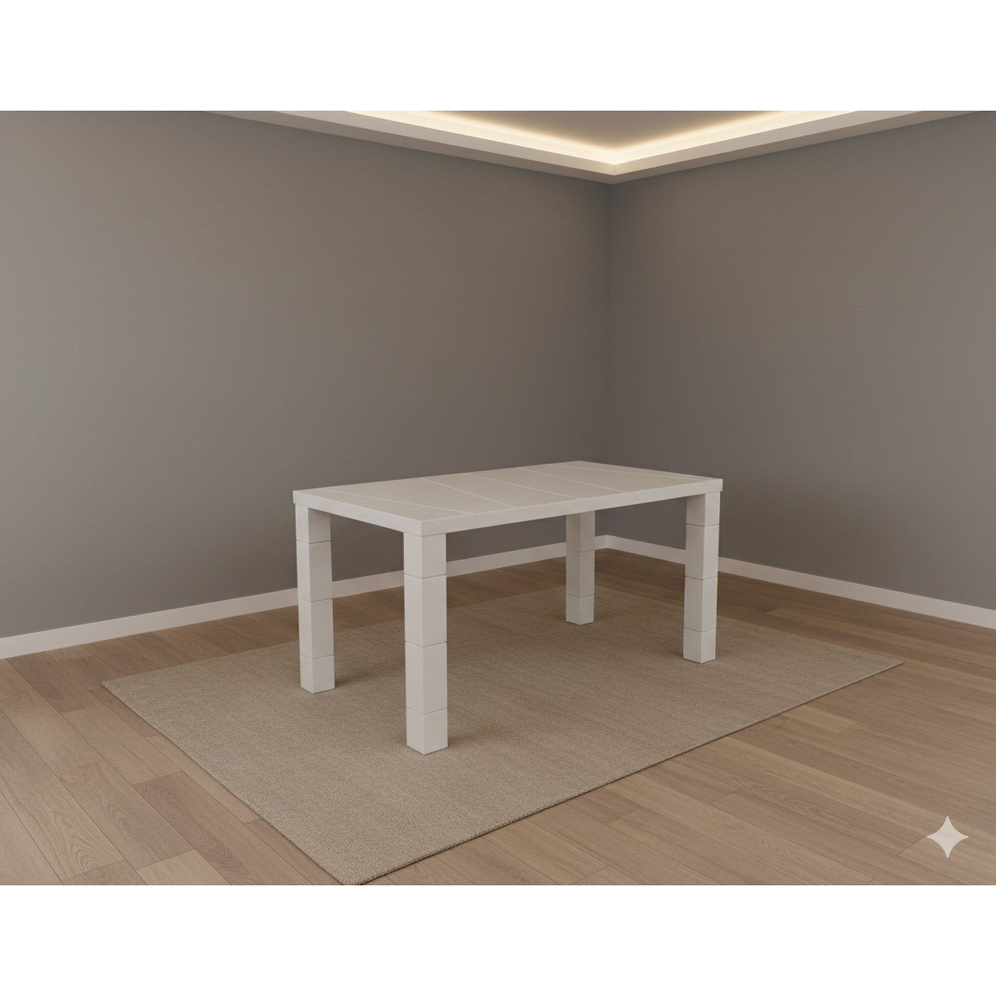Lisa 1.2M Dining Table White