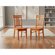Luxe Wooden Dining Chairs Set of 2 - Side View | Furniture World NZ