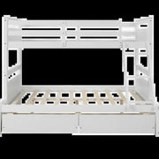 Bella Bunk (S+D) White With 2 Bottom Drws