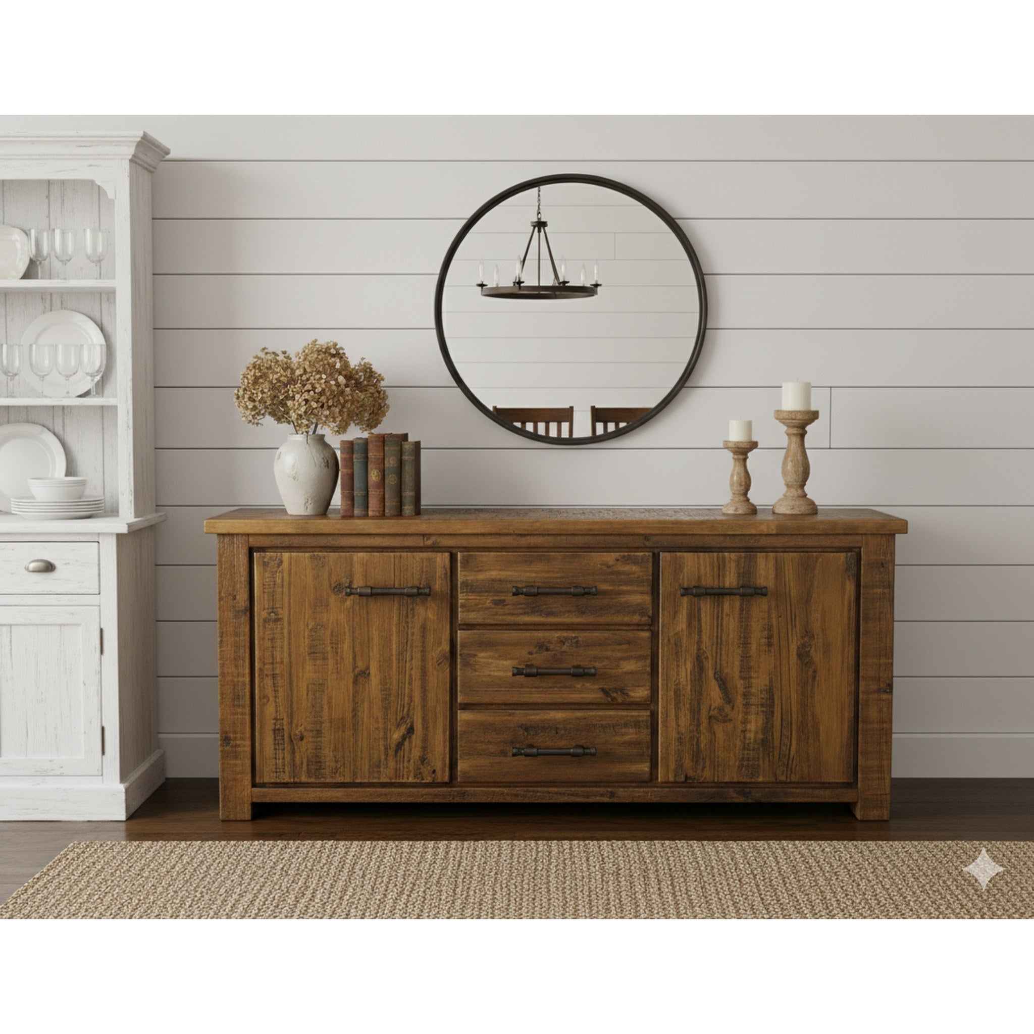 Oakwood Buffet - Side View | Furniture World NZ