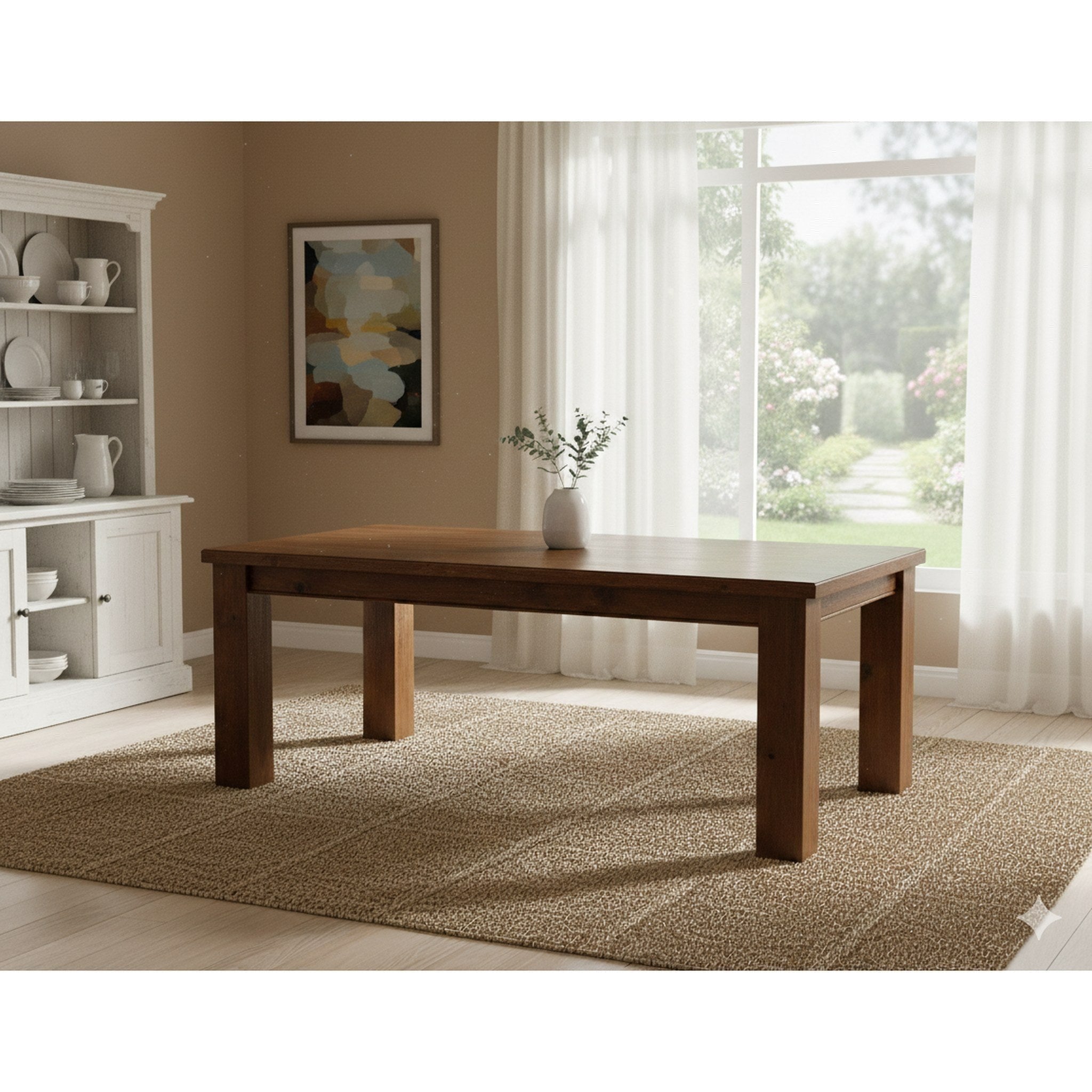 Edison 2.1m Dining Table - Side View | Furniture World NZ