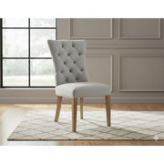 Textra Dining Chairs Set of 2 Grey - Side View | Furniture World NZ