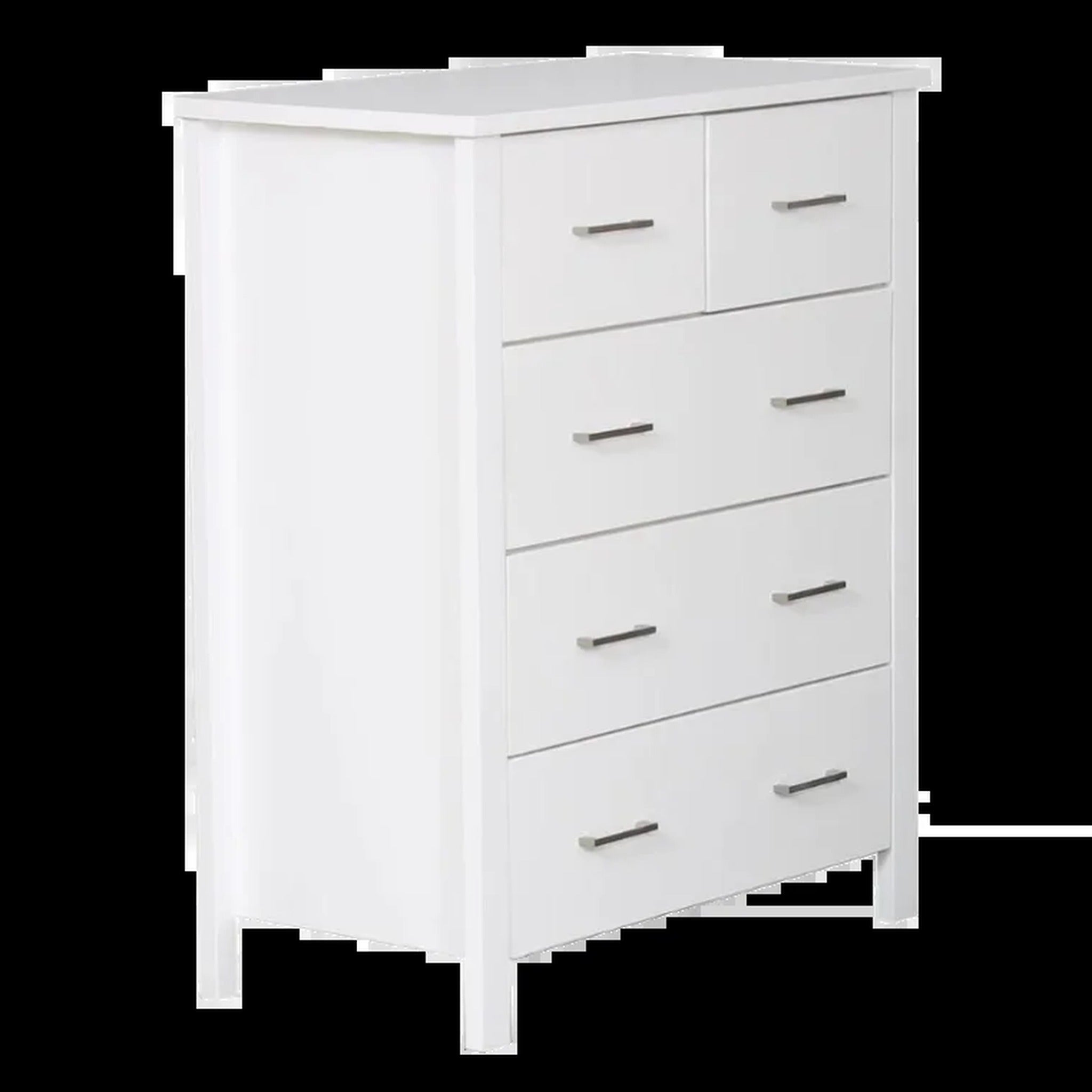 Bella 5 Drw Tallboy White Bedroom Furniture Sets