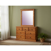 TRIO 7 Drw Dresser / Mirror - Side View | Furniture World NZ