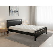 Henley Bed Frame Black - Side View | Furniture World NZ