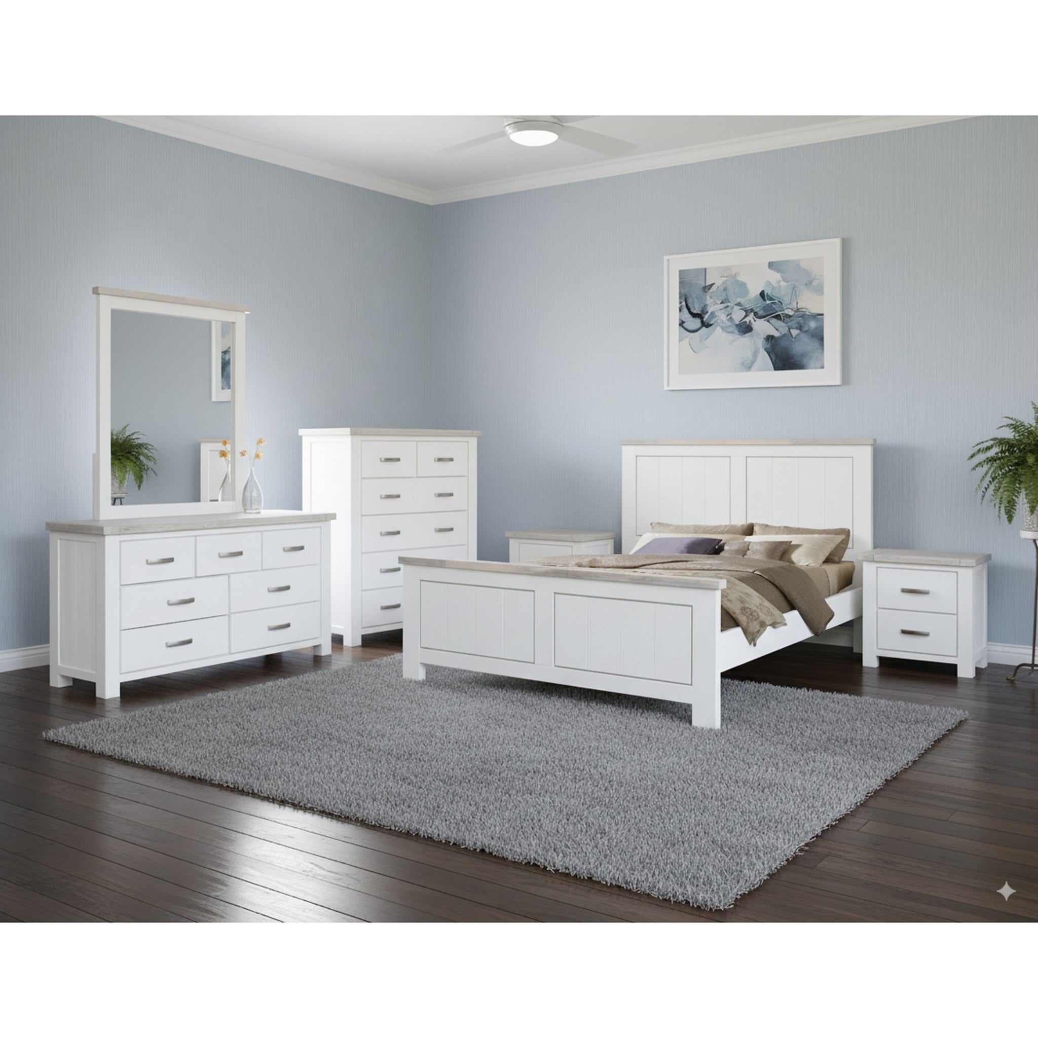 UrbanNest 7 PCS Bedroom Suite - Side View | Furniture World NZ