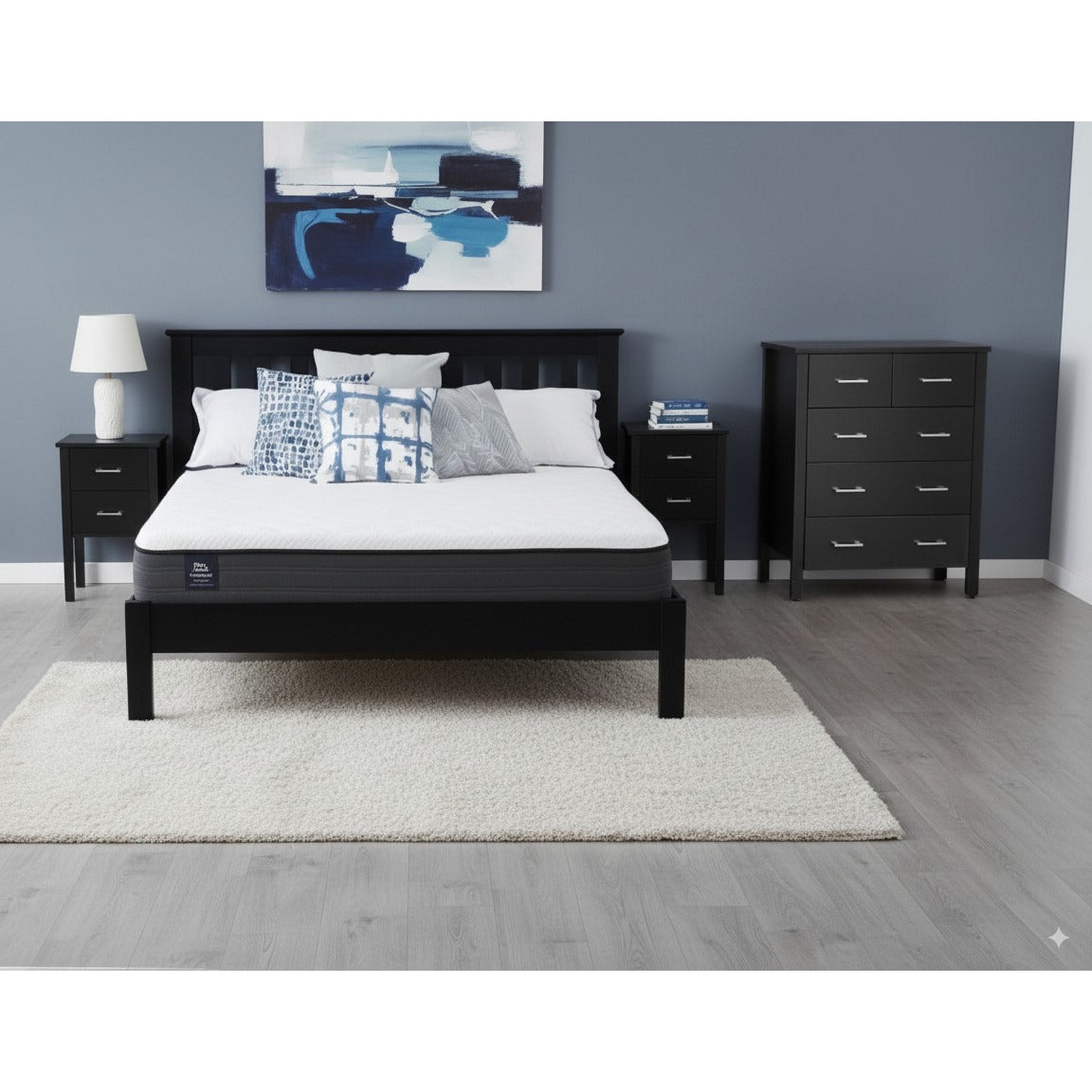 NestHeaven 5 Pcs Bedroom Suite Black - Image 4 | Furniture World NZ