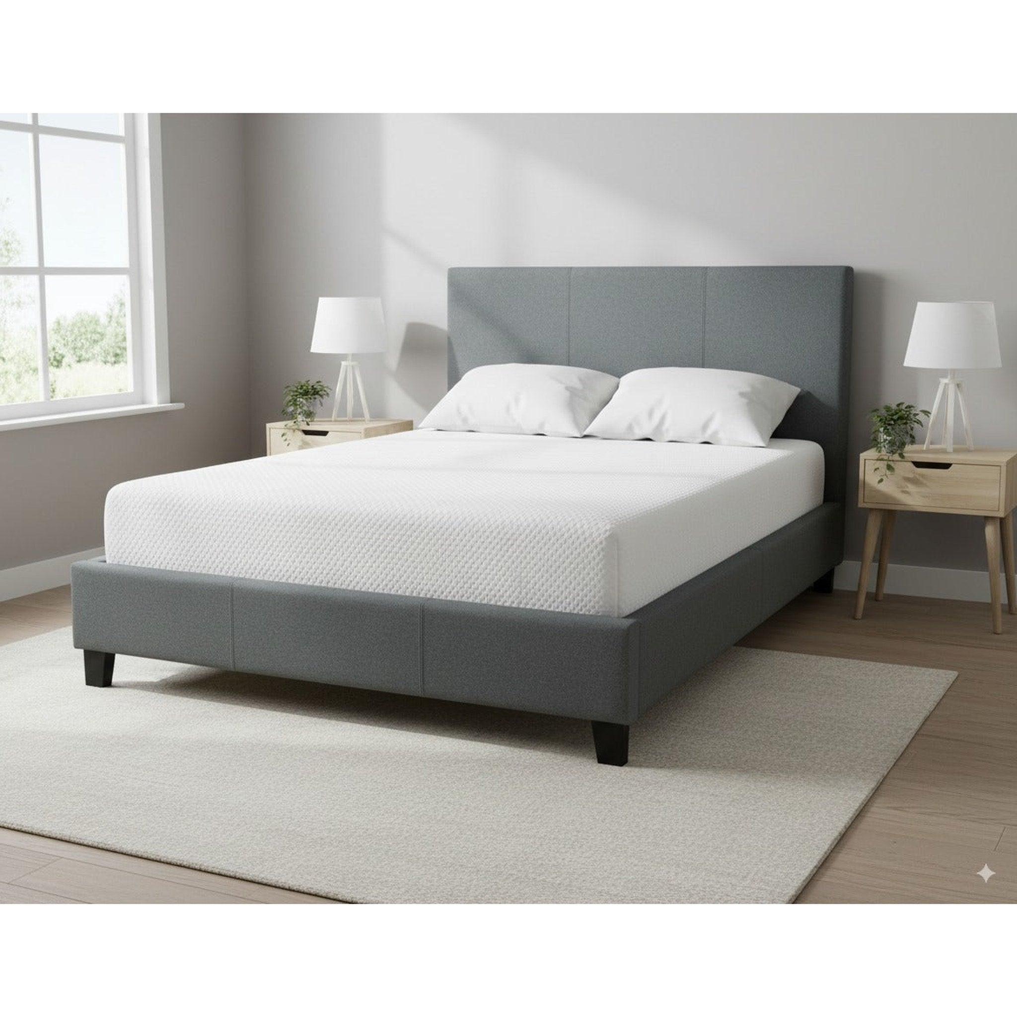 Sleeptime  Bed Frame Linen Grey