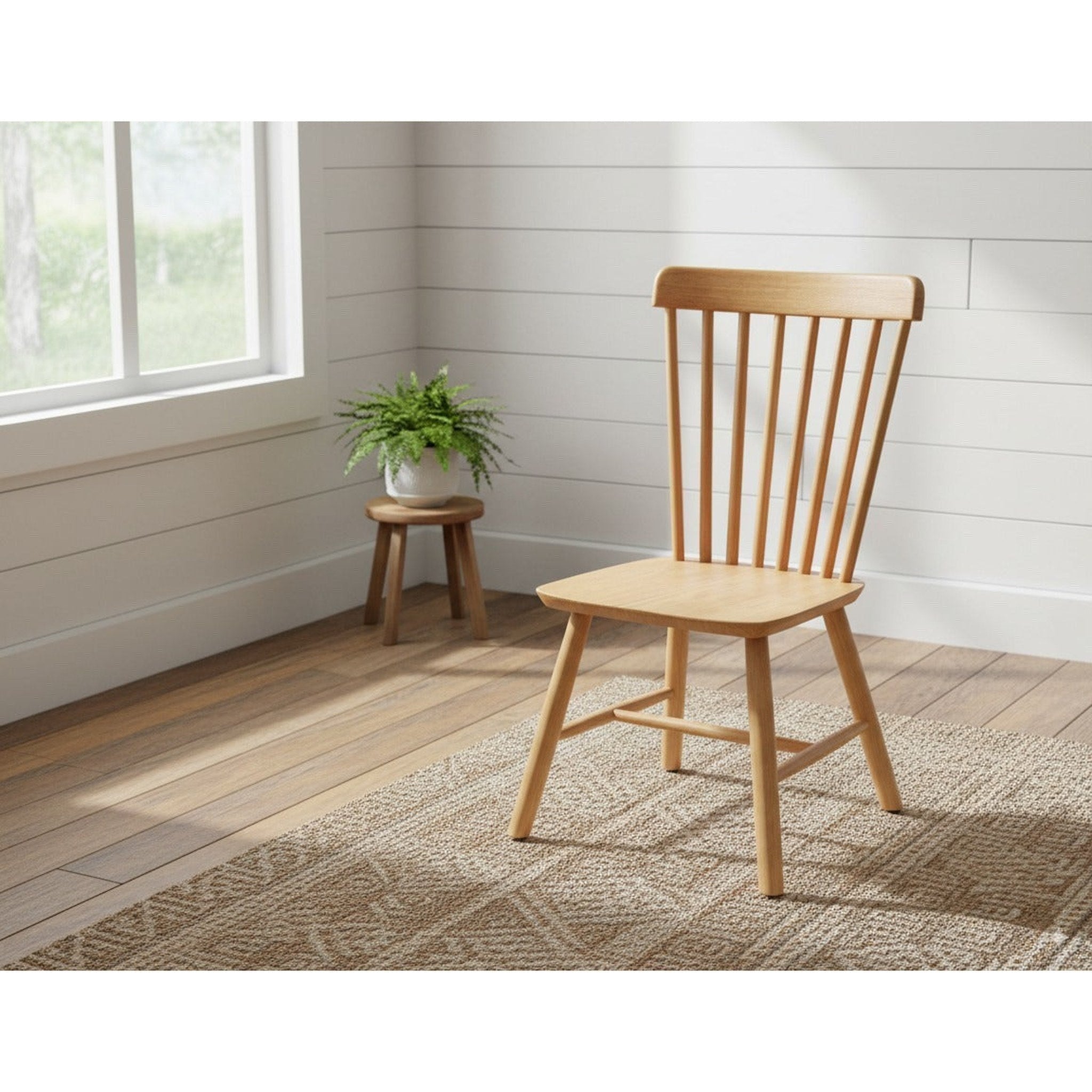 Denver wooden Dining Chair Set of 2 PCs - Side View | Furniture World NZ