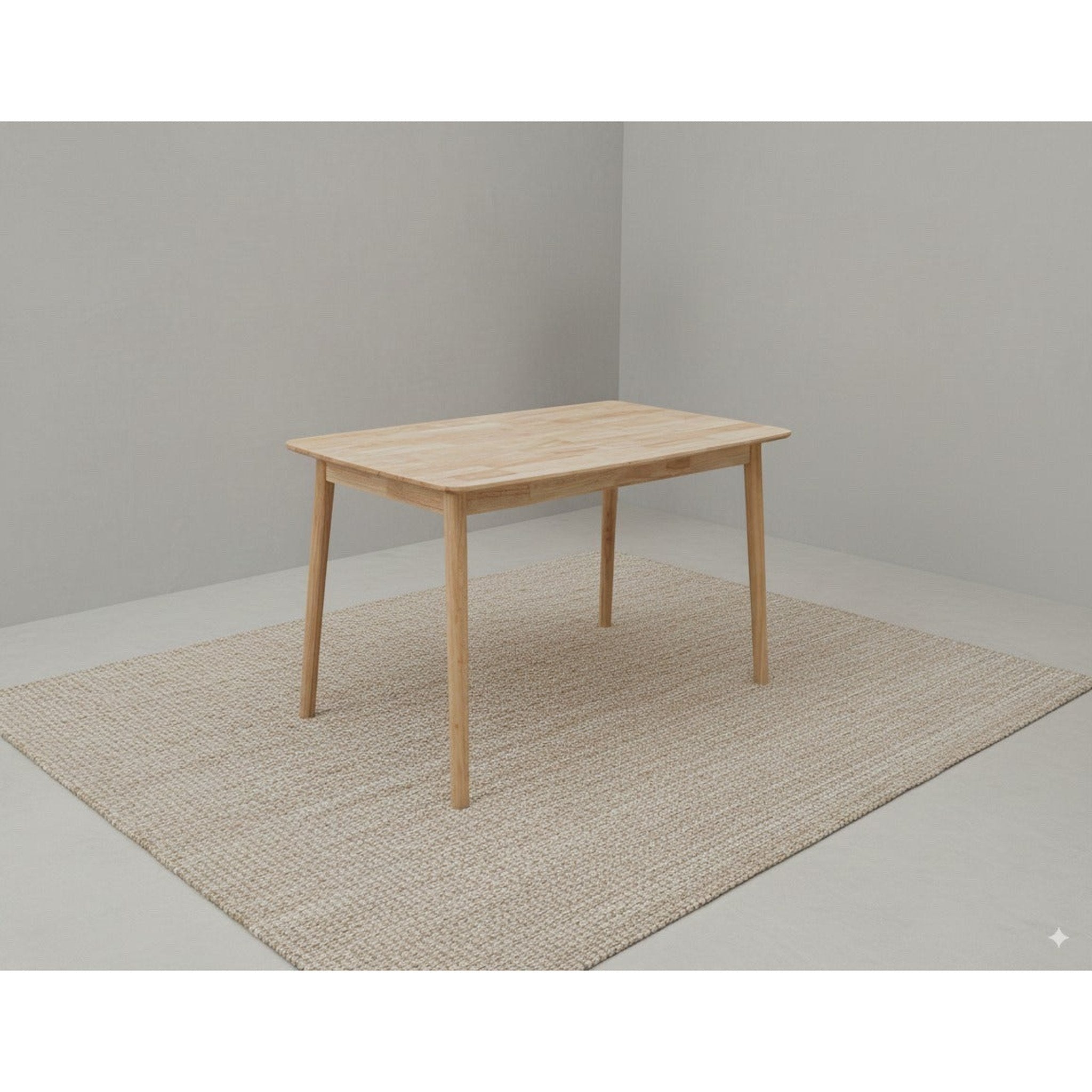 Denver Wooden Dining Table 1.2 M - Side View | Furniture World NZ