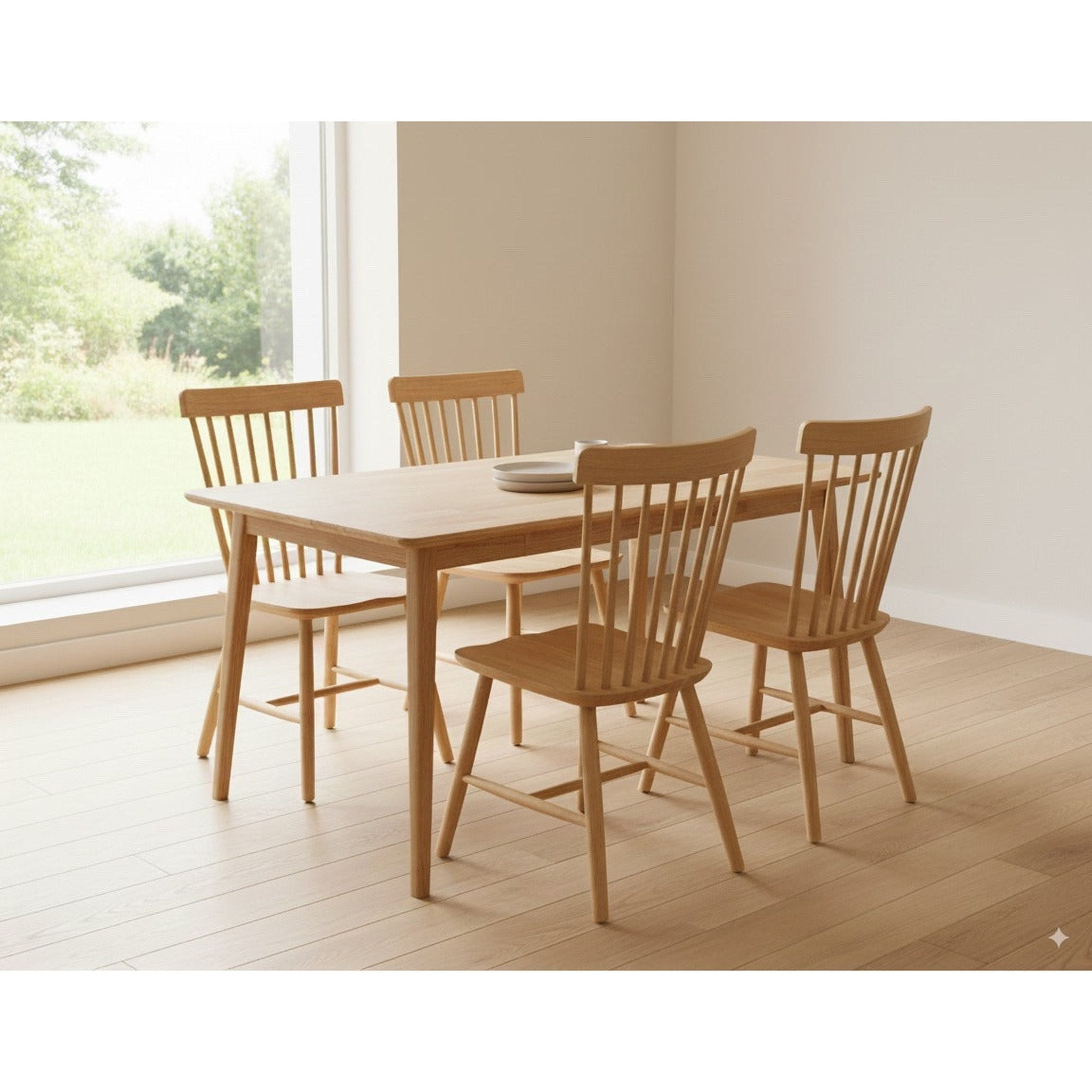 Denver Wooden Dining Suite - Side View | Furniture World NZ