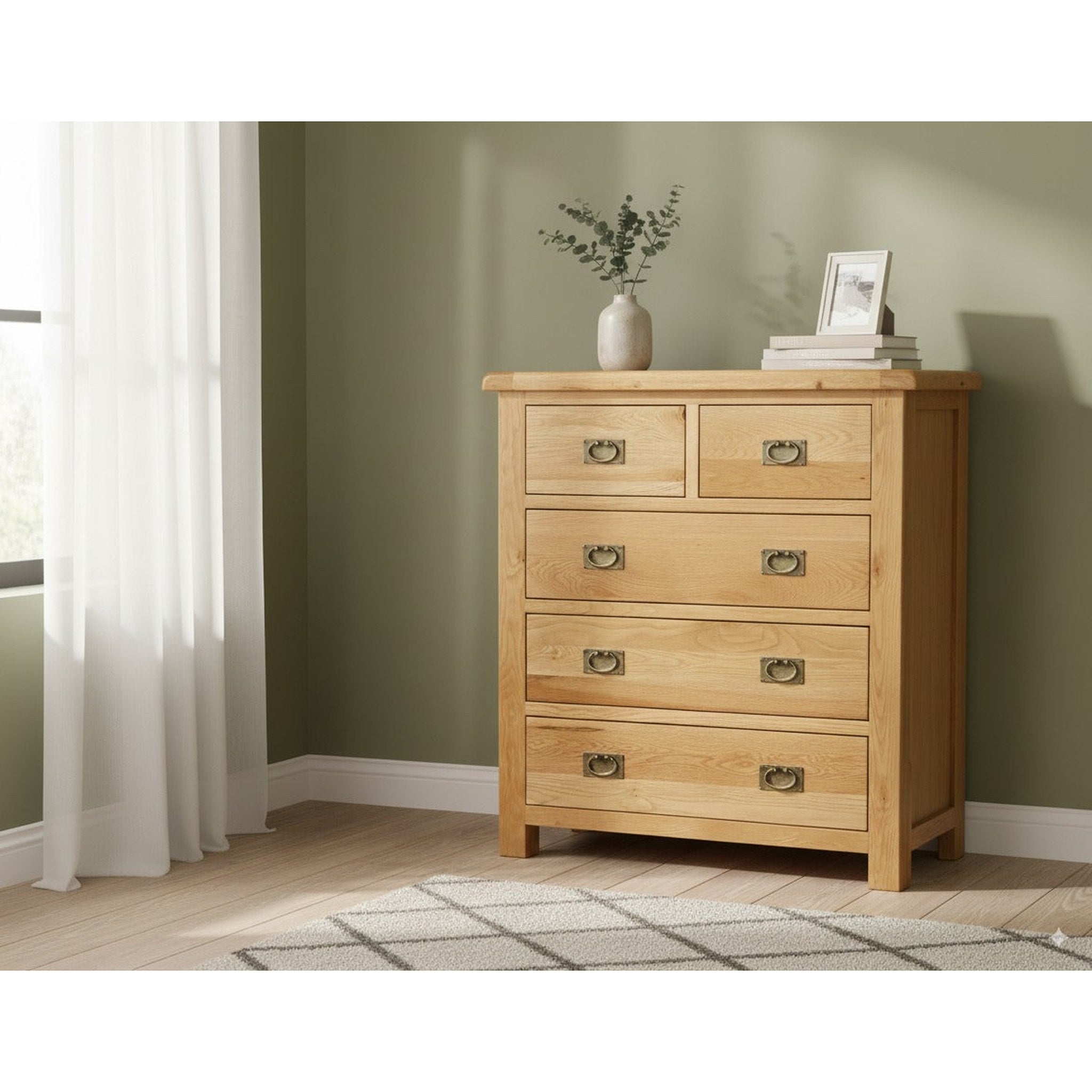 Richard 5 Drw Tallboy - Side View | Furniture World NZ