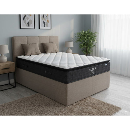 NZ Made Napbox Storage Bed +SleepTime Medium Mattress