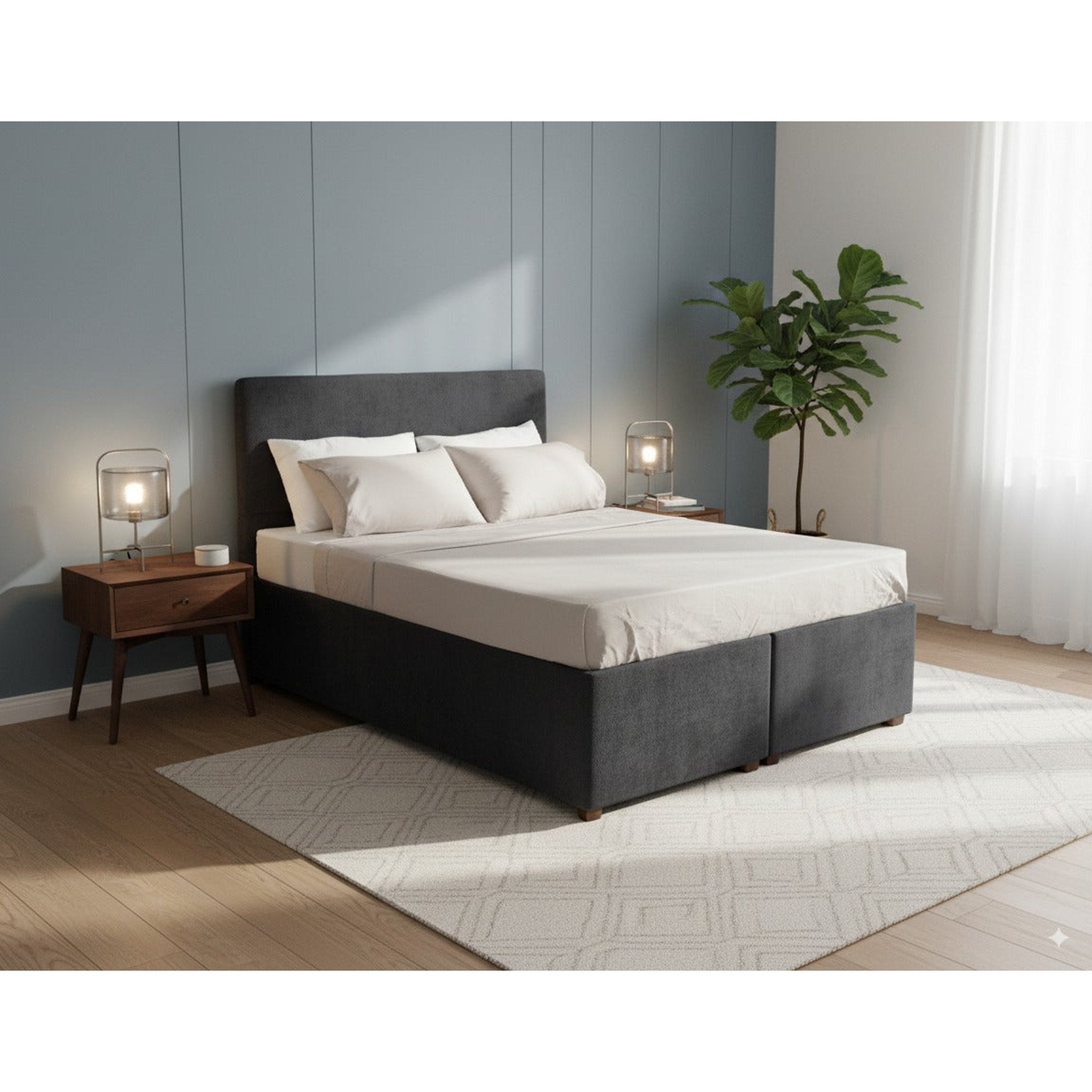 NZ Made SleepVault Storage Bed +SleepTime X-Firm Mattress - Side View | Furniture World NZ