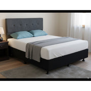 NZ Made Snooz Bed Base Black - Side View | Furniture World NZ