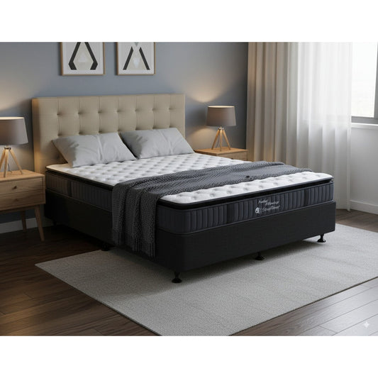 SleepTime Pocket Pillowtop Mattress + NZ Made Snooz Bed Base