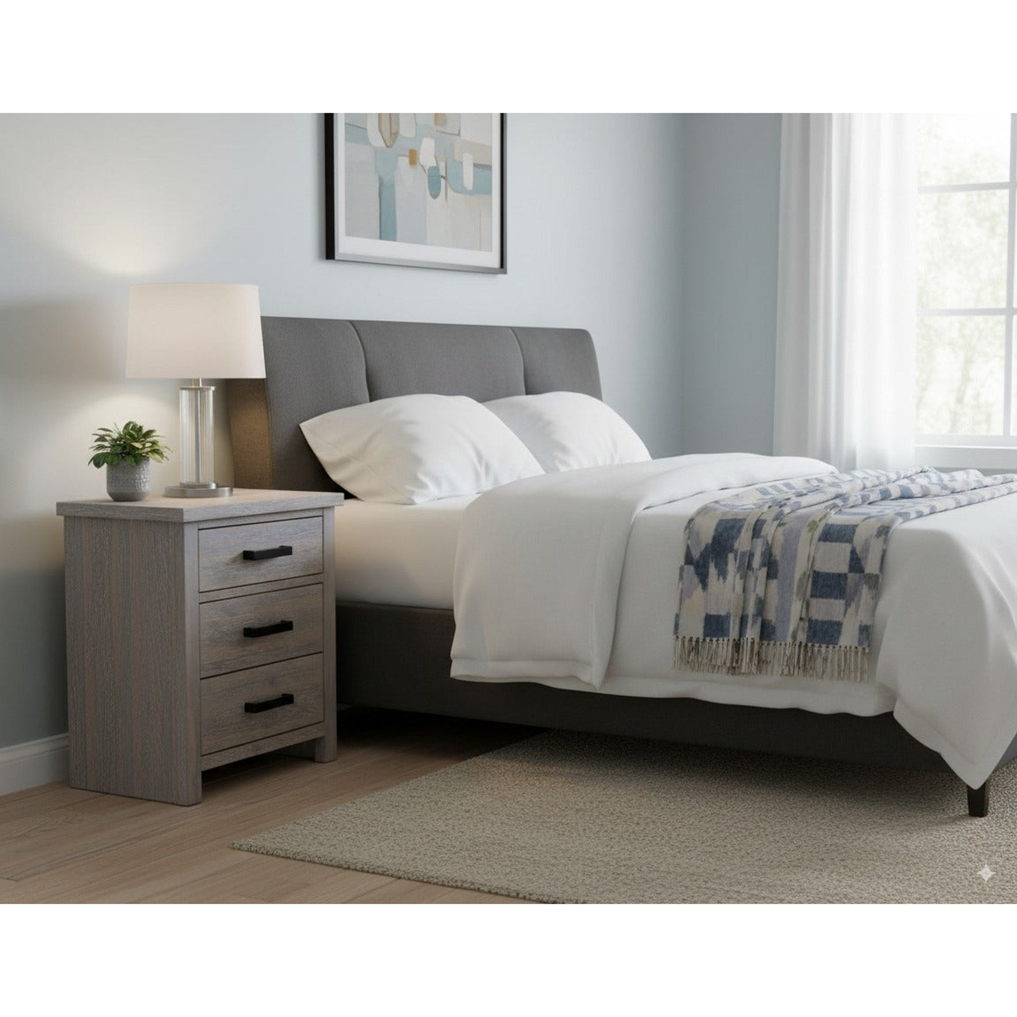 Tokyo 3 Drw Bedside - Side View | Furniture World NZ