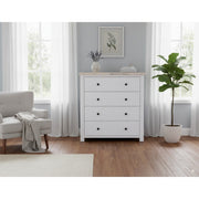 Lincoln 4 Drw TallBoy - Side View | Furniture World NZ