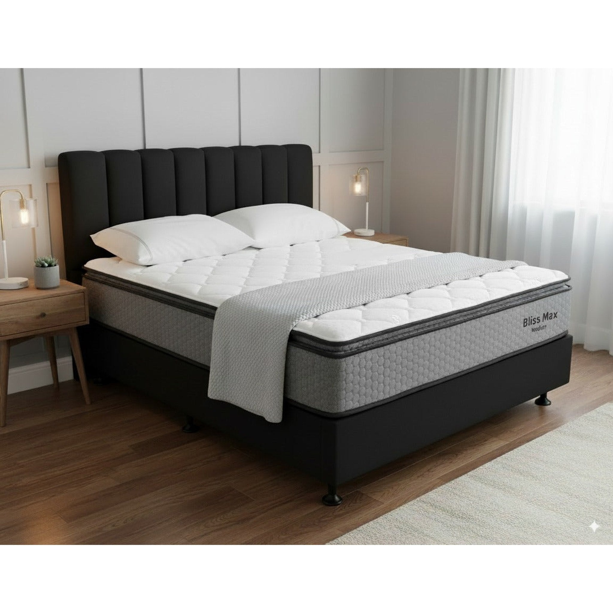 NZ Made Bliss Max Medium Mattress - Side View | Furniture World NZ