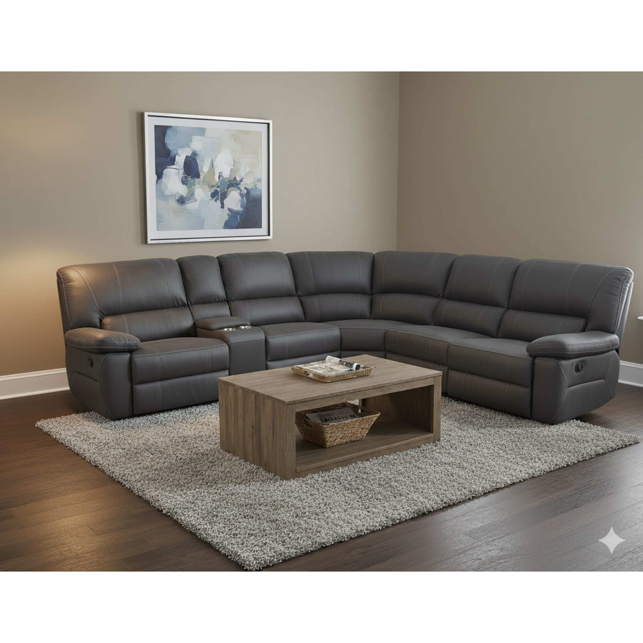OSLO Corner modular with 3 Recliners: LOU-JET