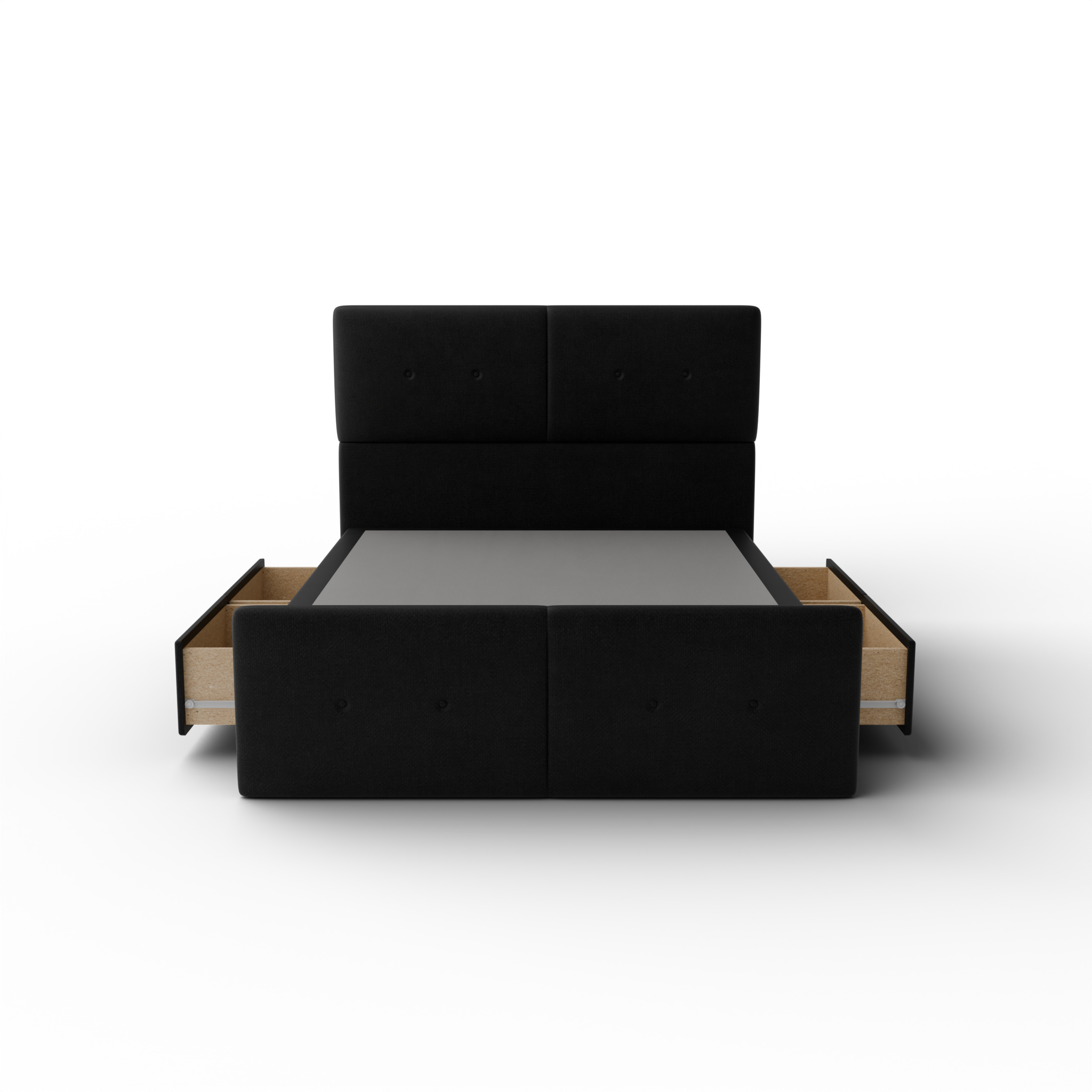 NZ Made Aero Bed Frame With Drawers + Bliss Max Medium Mattress - Detail View | Furniture World NZ