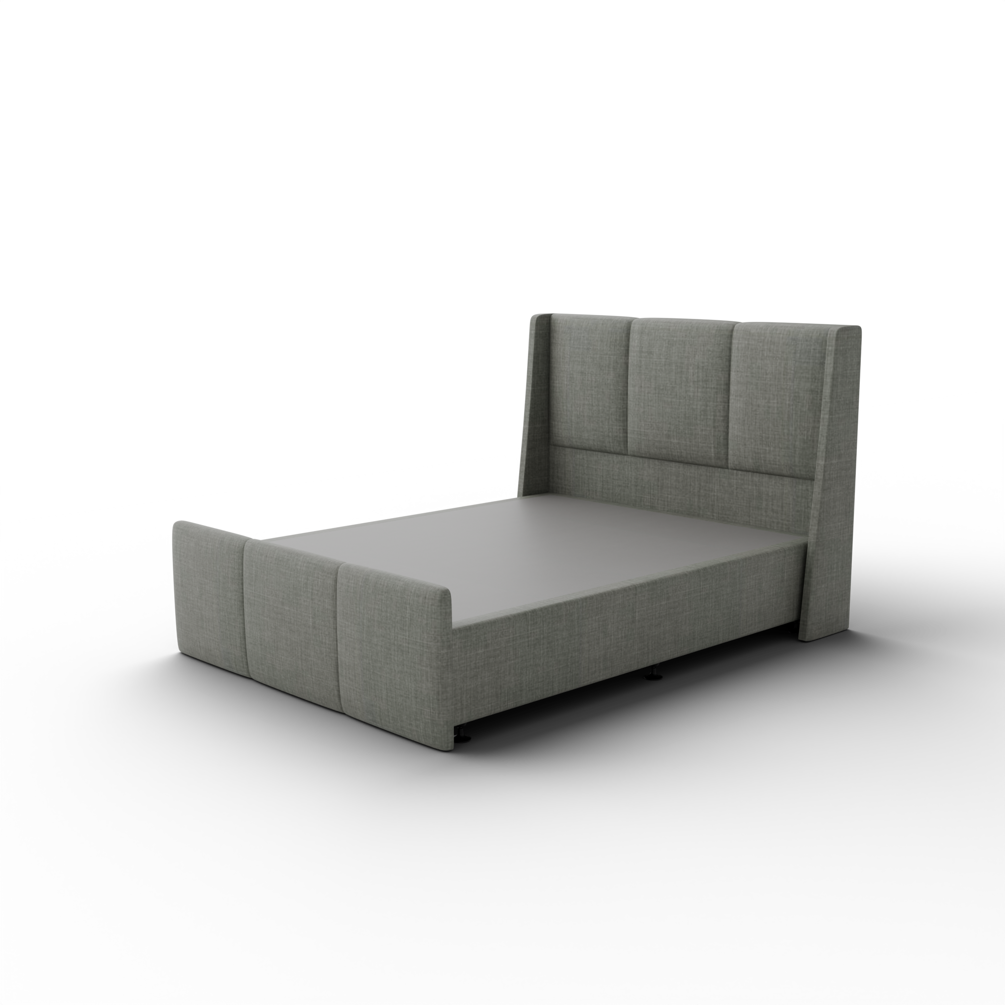 NZ Made Cascade Bed Frame + Venus Medium Mattress — Bed Bundle - Side View | Furniture World NZ
