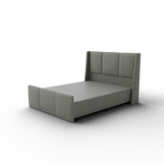 NZ Made Cascade Bed Frame + Venus Medium Mattress — Bed Bundle - Side View | Furniture World NZ