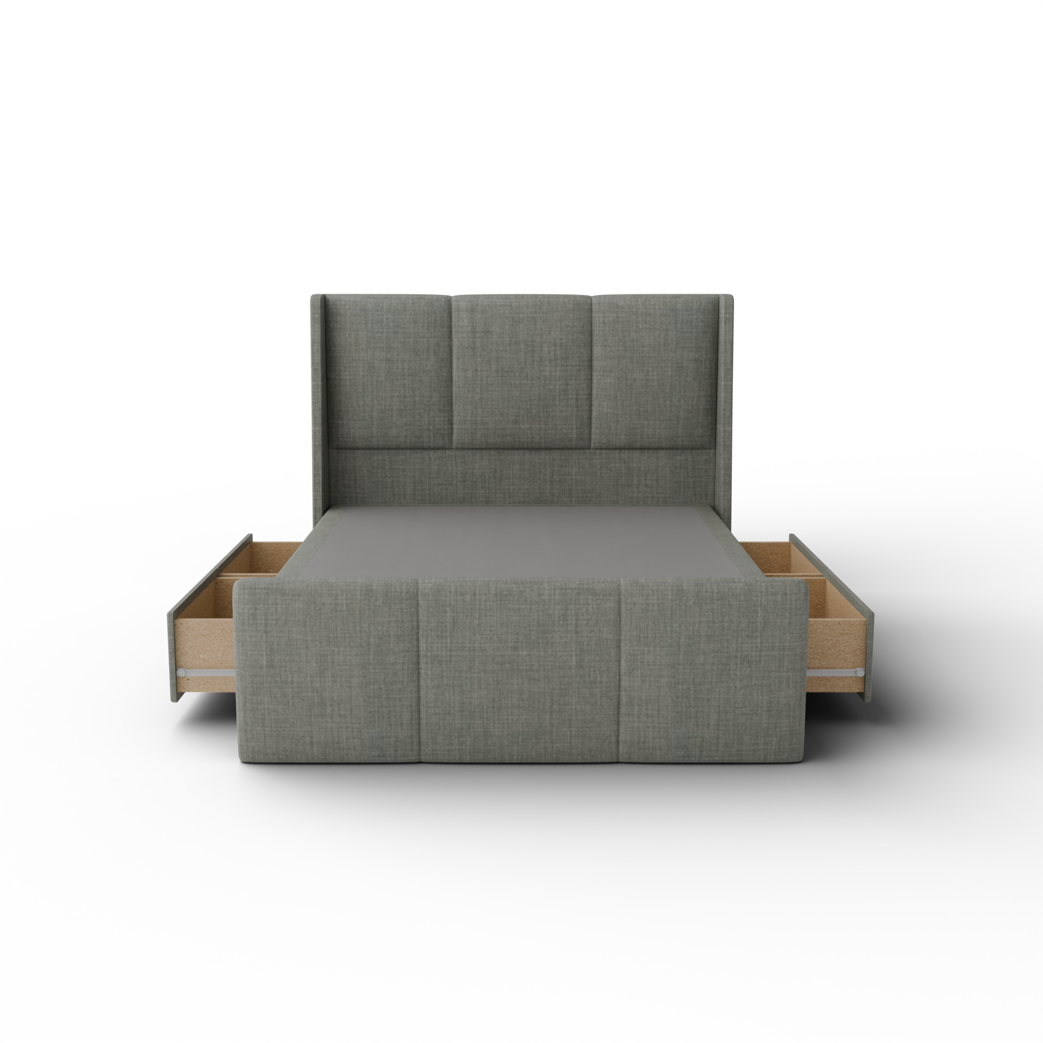 NZ Made Cascade Bed Frame With Drawers + Venus Medium Mattress — Bed Bundle - Detail View | Furniture World NZ