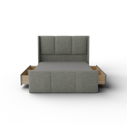 NZ Made Cascade Bed Frame With Drawers + Venus Medium Mattress — Bed Bundle - Detail View | Furniture World NZ