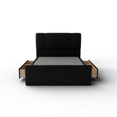 NZ Made Crest Bed Frame With Drawers