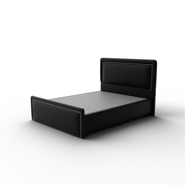NZ Made Imperial Bed Frame + Venus Medium Mattress — Bed Bundle - Side View | Furniture World NZ