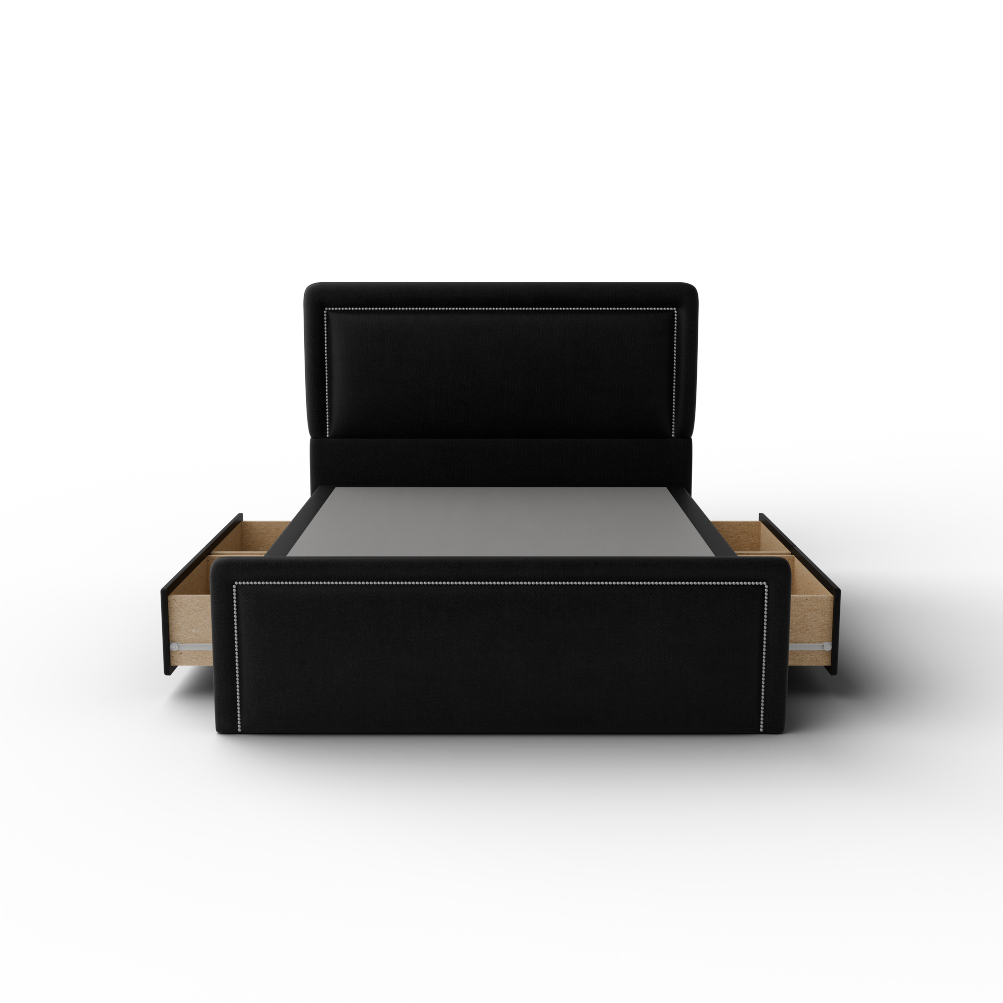 NZ Made Imperial Bed Frame With Drawers + Bliss Max Medium Mattress - Detail View | Furniture World NZ