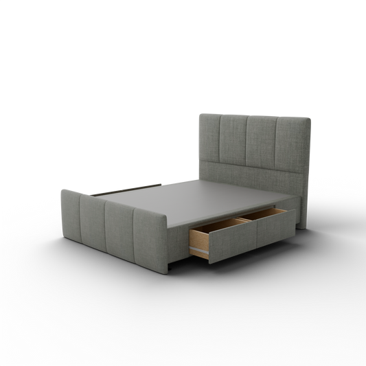 NZ Made Napbox Bed Frame With Drawers