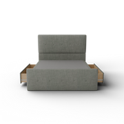 NZ Made SleepVault Bed Frame With Drawers + Venus Medium Mattress — Bed Bundle - Detail View | Furniture World NZ