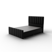 NZ Made Wave Plus Bed Frame + Venus Medium Mattress — Bed Bundle - Side View | Furniture World NZ