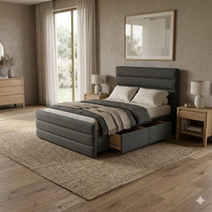 NZ Made Regal Bed Frame With Drawers Venus Medium Bundle