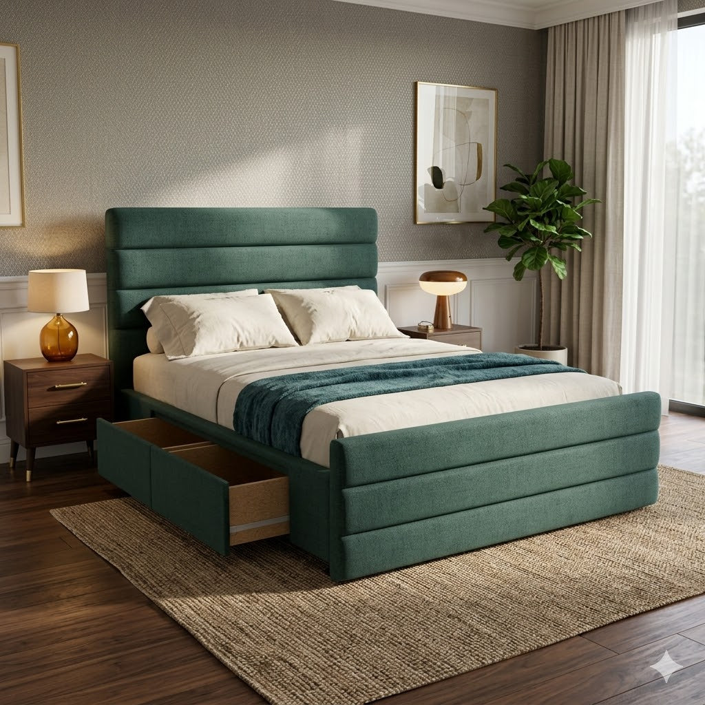 NZ Made Regal Bed Frame With Drawers + Bliss Max Medium Mattress - Image 11 | Furniture World NZ