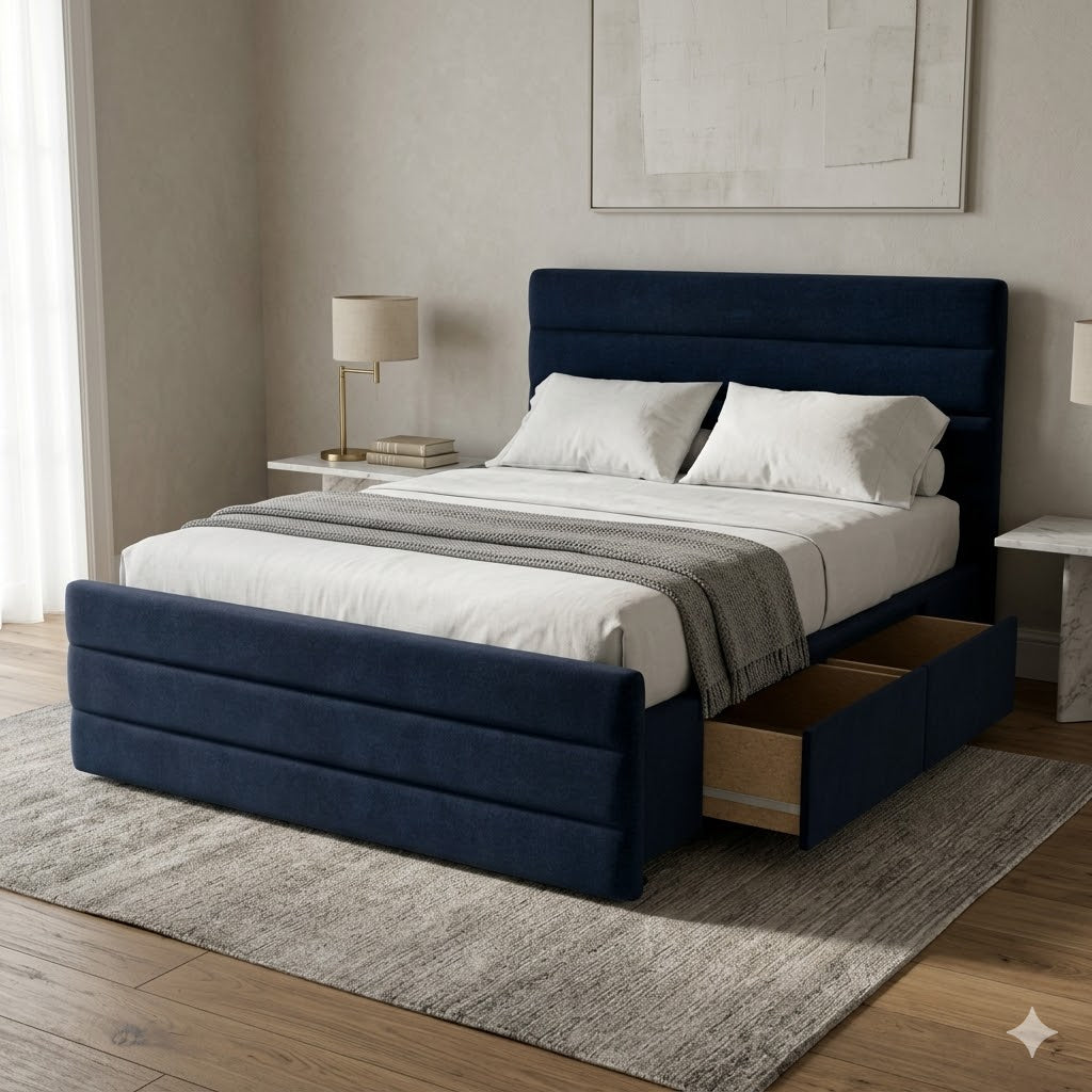 NZ Made Regal Bed Frame With Drawers + Bliss Max Medium Mattress - Image 9 | Furniture World NZ