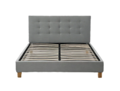 Regency Bed Frame Linen Grey +SleepMax Pocket Mattress