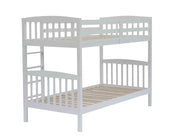 Unity Bunk (S+S)White (with Mattress) | Furniture World Auckland
