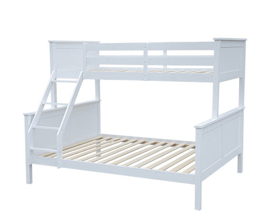 Unity Bunk (S+D) White (with Mattress) | Furniture World Auckland