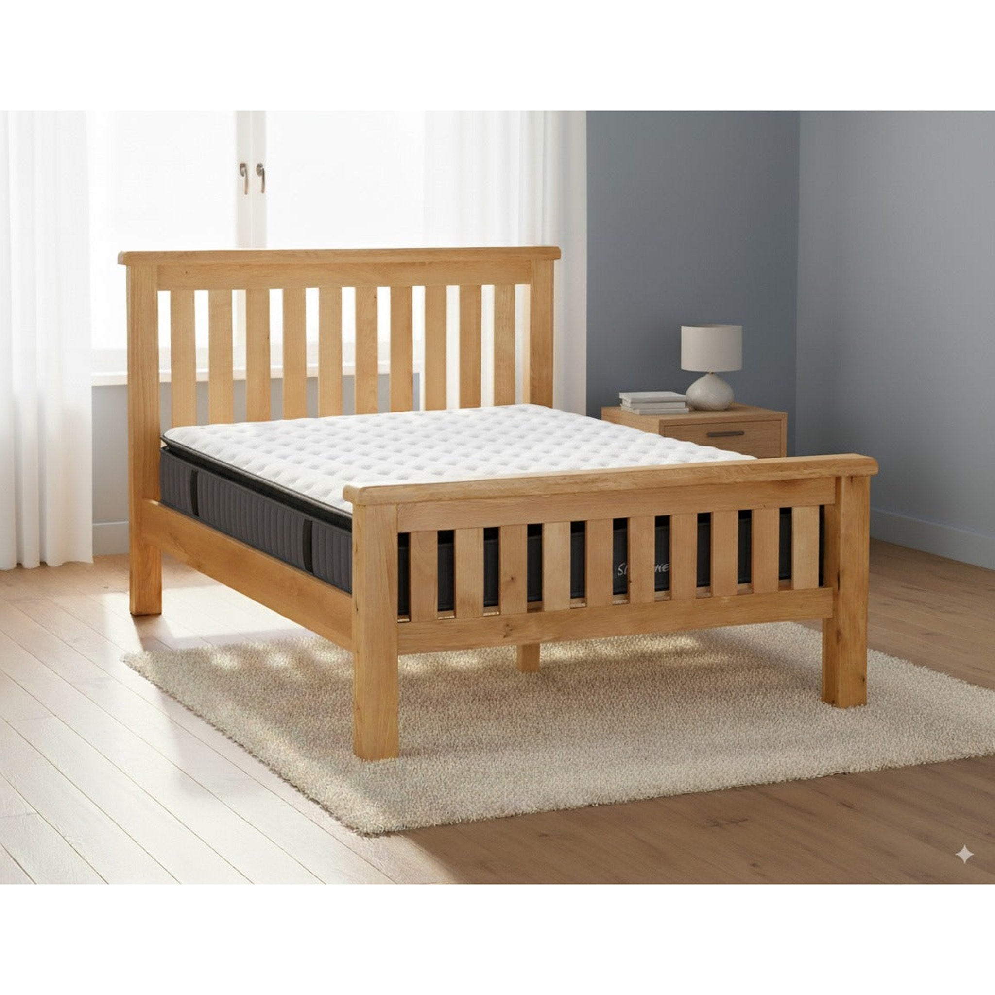 Richard Bed Frame + Sleeptime Pocket Pillow Top Mattress | Furniture World Auckland