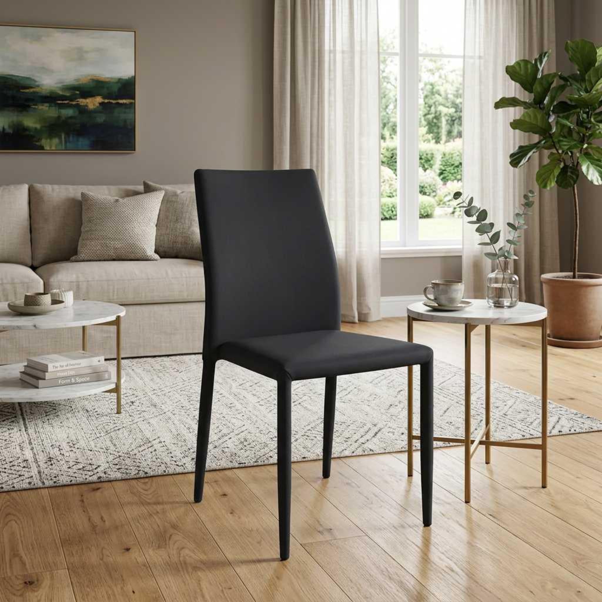 Tawa Dining Chairs Black 6-Piece Set | Furniture World NZ